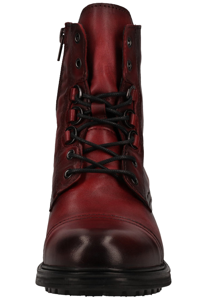 Mustang Stiefelette Lederimitat Bordeaux