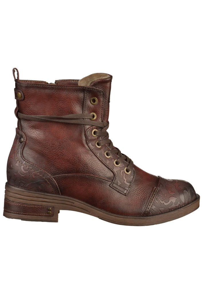 Mustang Stiefelette Lederimitat Bordeaux