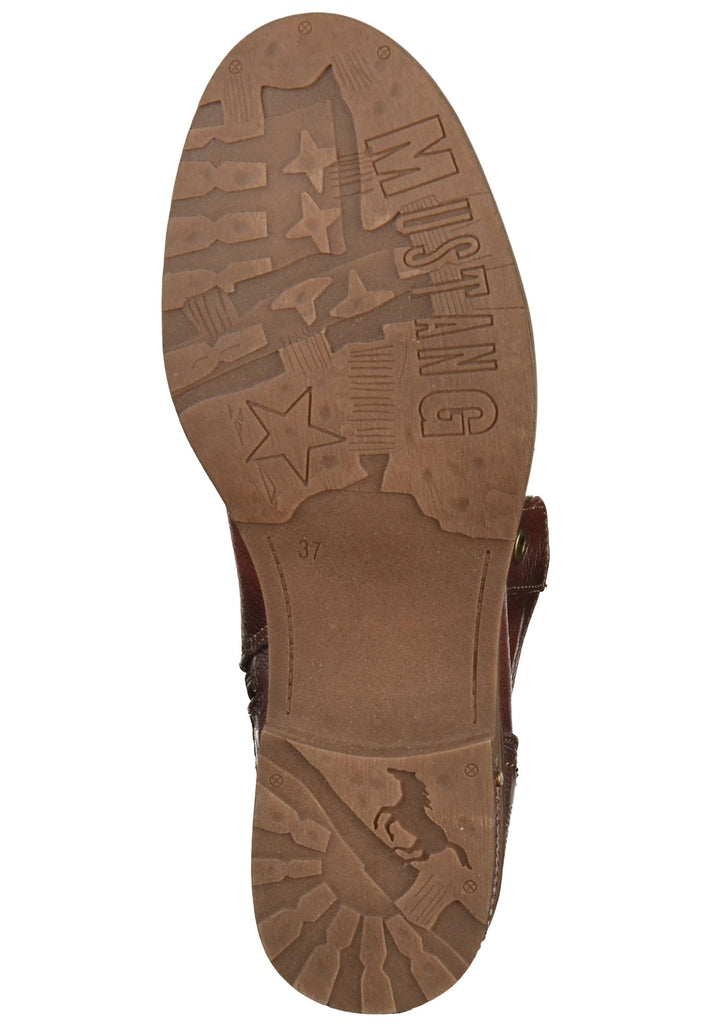 Mustang Stiefelette Lederimitat Bordeaux