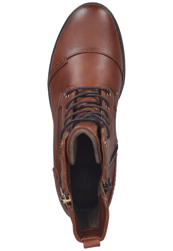 Mustang Stiefelette Lederimitat Braun