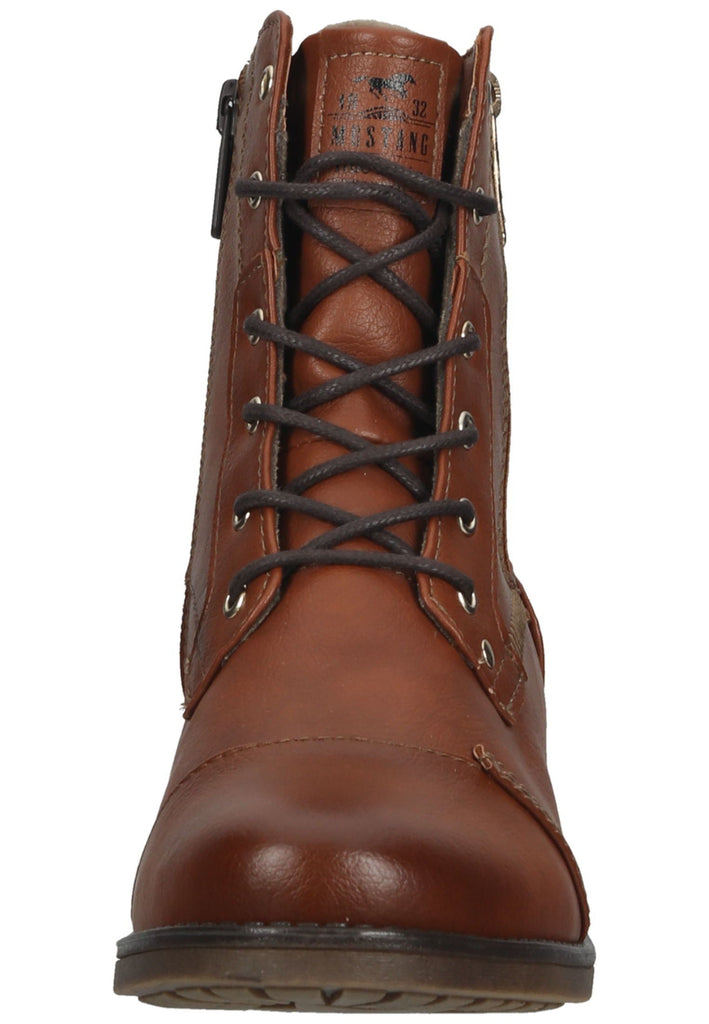 Mustang Stiefelette Lederimitat Braun