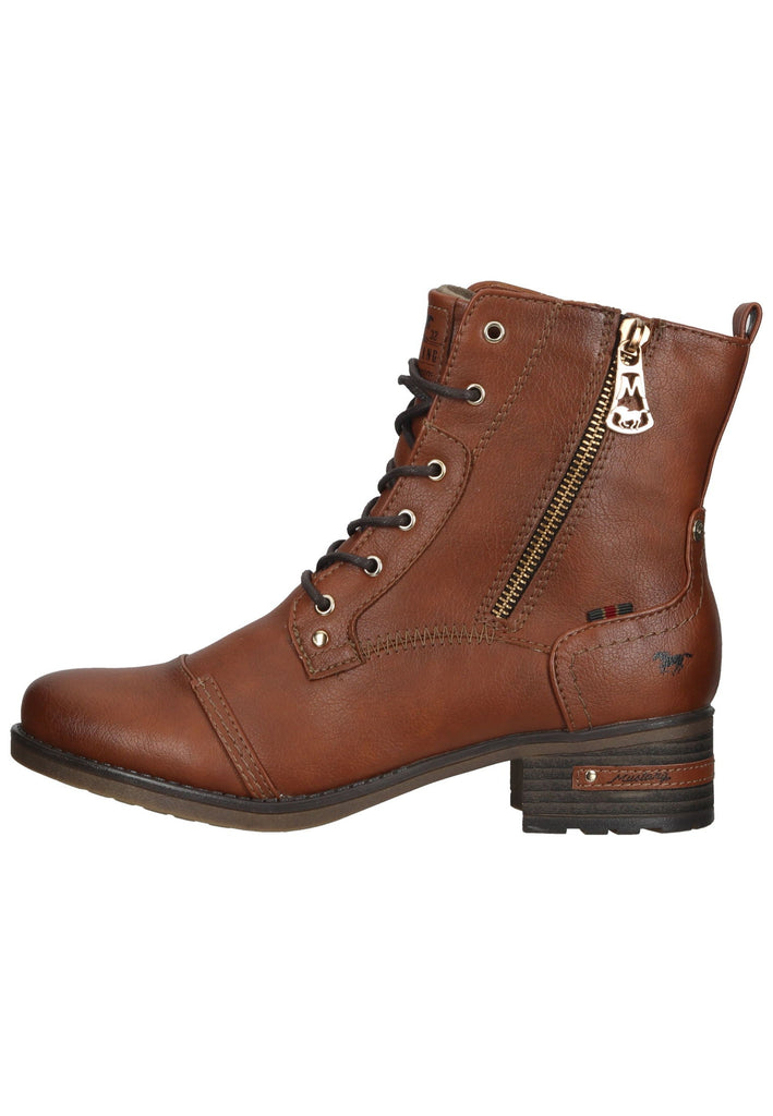 Mustang Stiefelette Lederimitat Braun