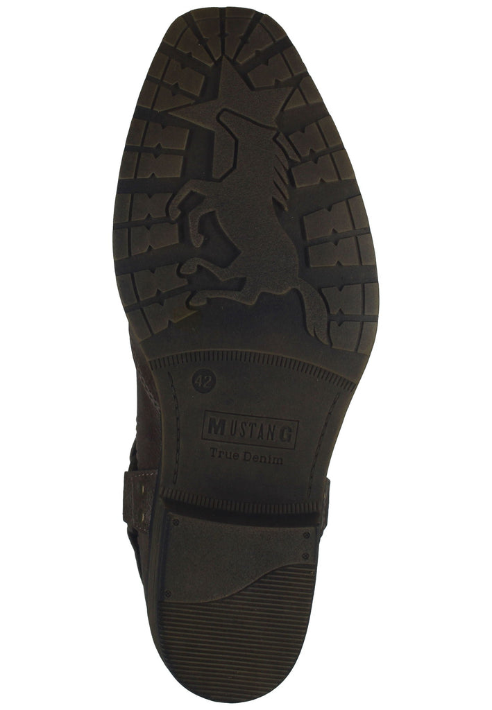 Mustang Stiefelette Lederimitat Braun