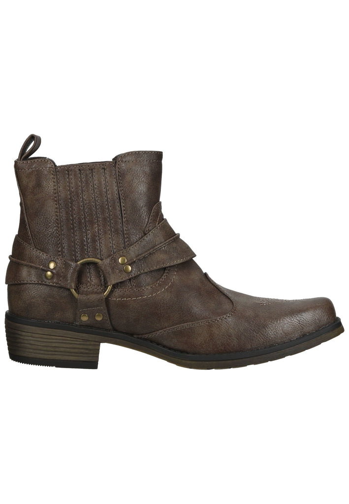 Mustang Stiefelette Lederimitat Braun