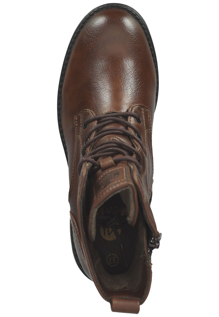 Mustang Stiefelette Lederimitat Braun