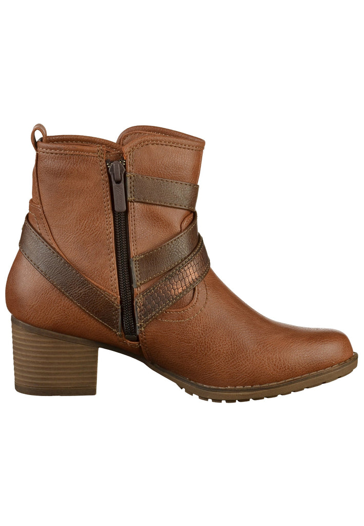 Mustang Stiefelette Lederimitat Braun