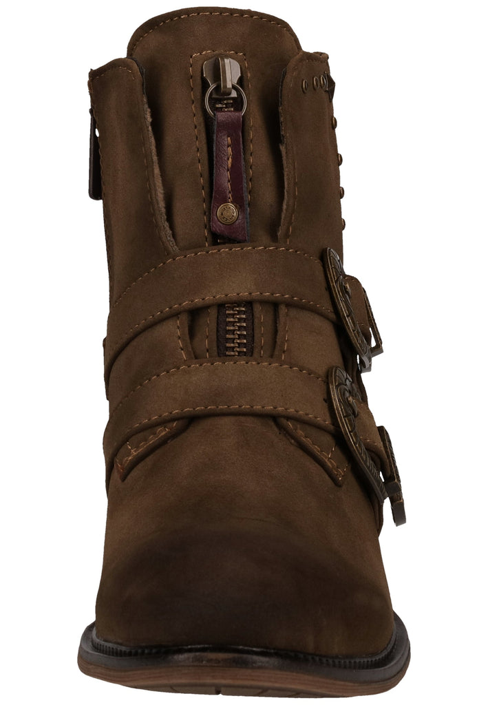 Mustang Stiefelette Lederimitat Cigar