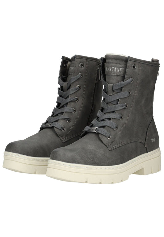 Mustang Stiefelette Lederimitat Coal Warmfutter