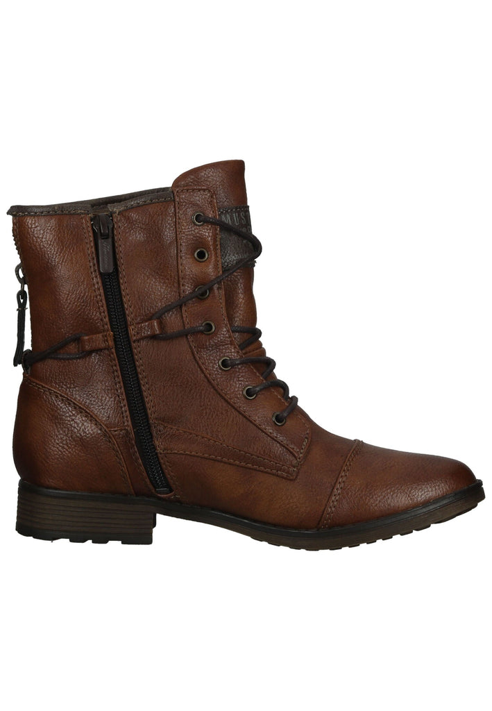 Mustang Stiefelette Lederimitat Cognac