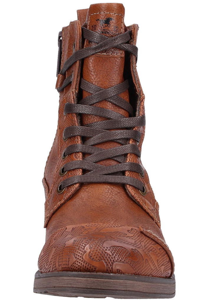 Mustang Stiefelette Lederimitat Cognac