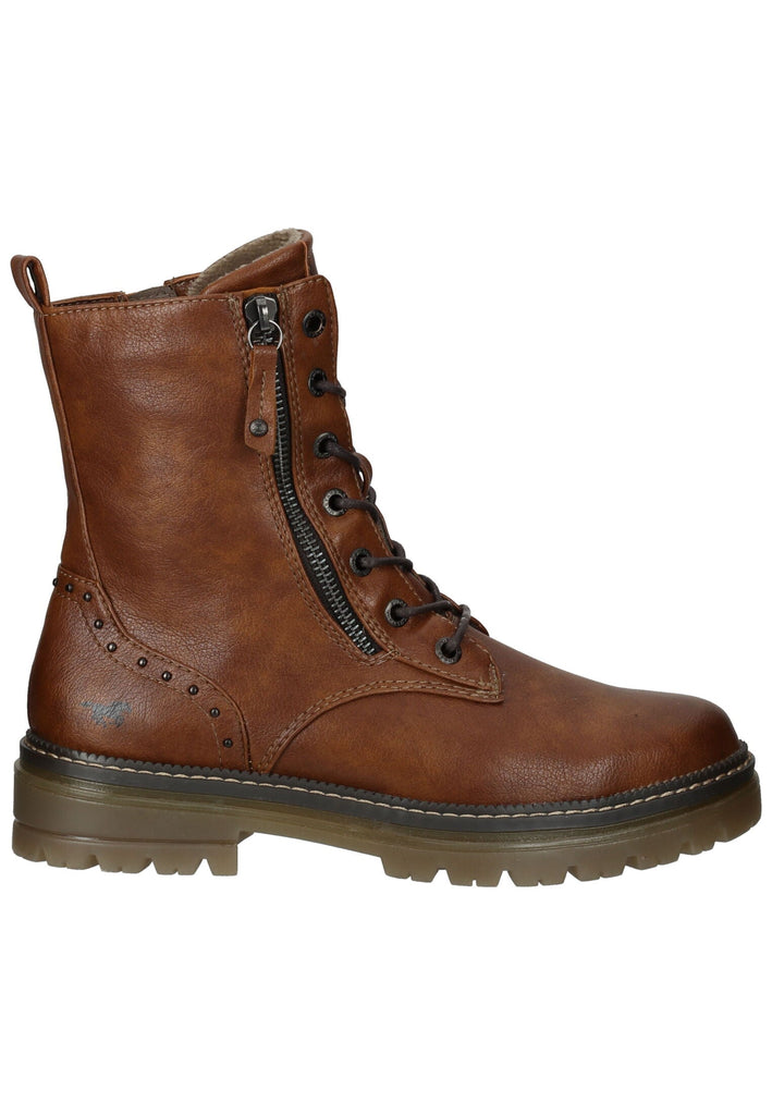 Mustang Stiefelette Lederimitat Cognac