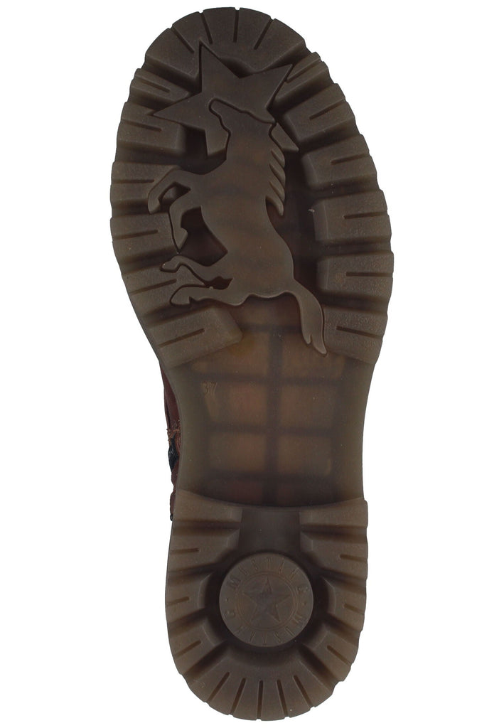 Mustang Stiefelette Lederimitat Cognac