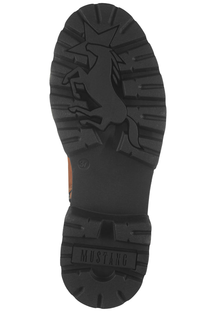 Mustang Stiefelette Lederimitat Cognac