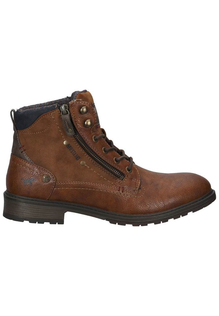 Mustang Stiefelette Lederimitat Cognac