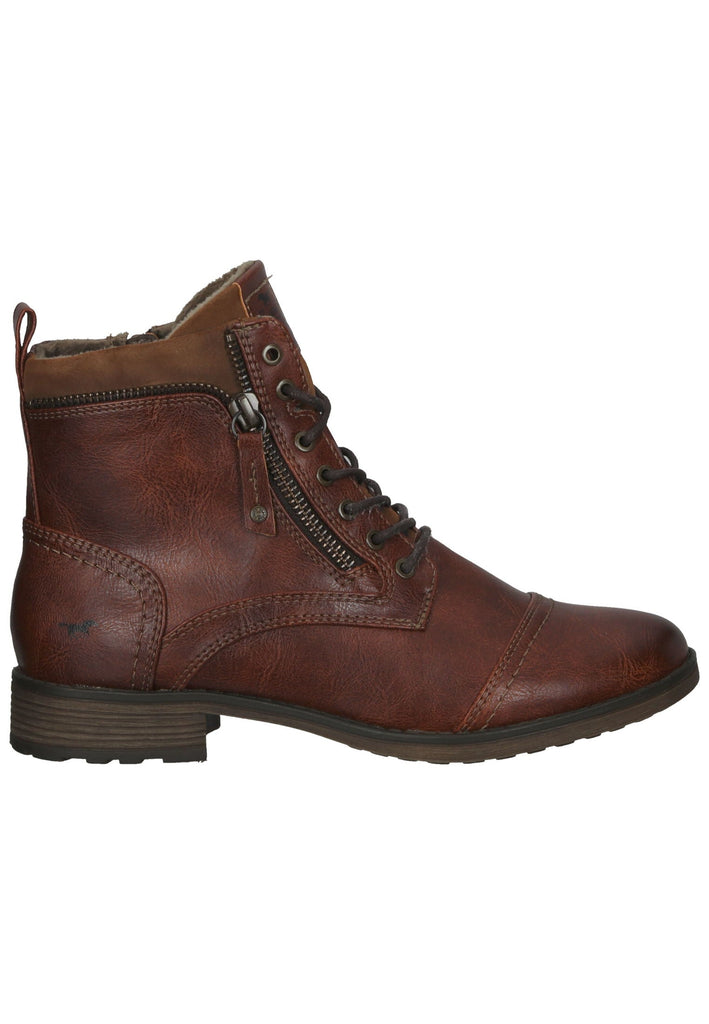 Mustang Stiefelette Lederimitat Cognac