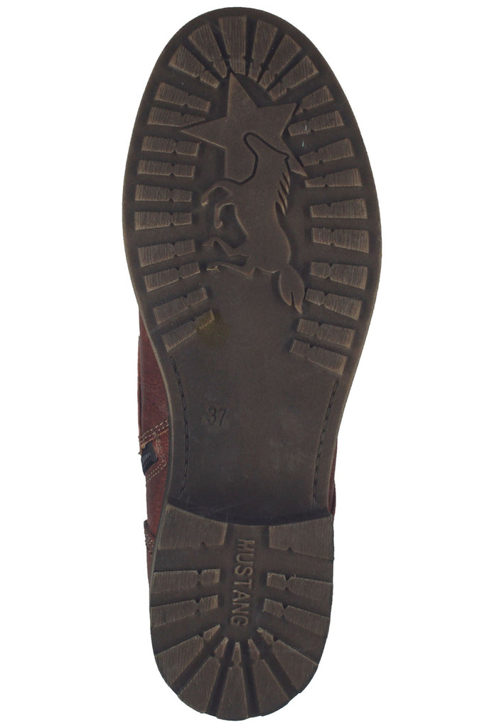 Mustang Stiefelette Lederimitat Cognac