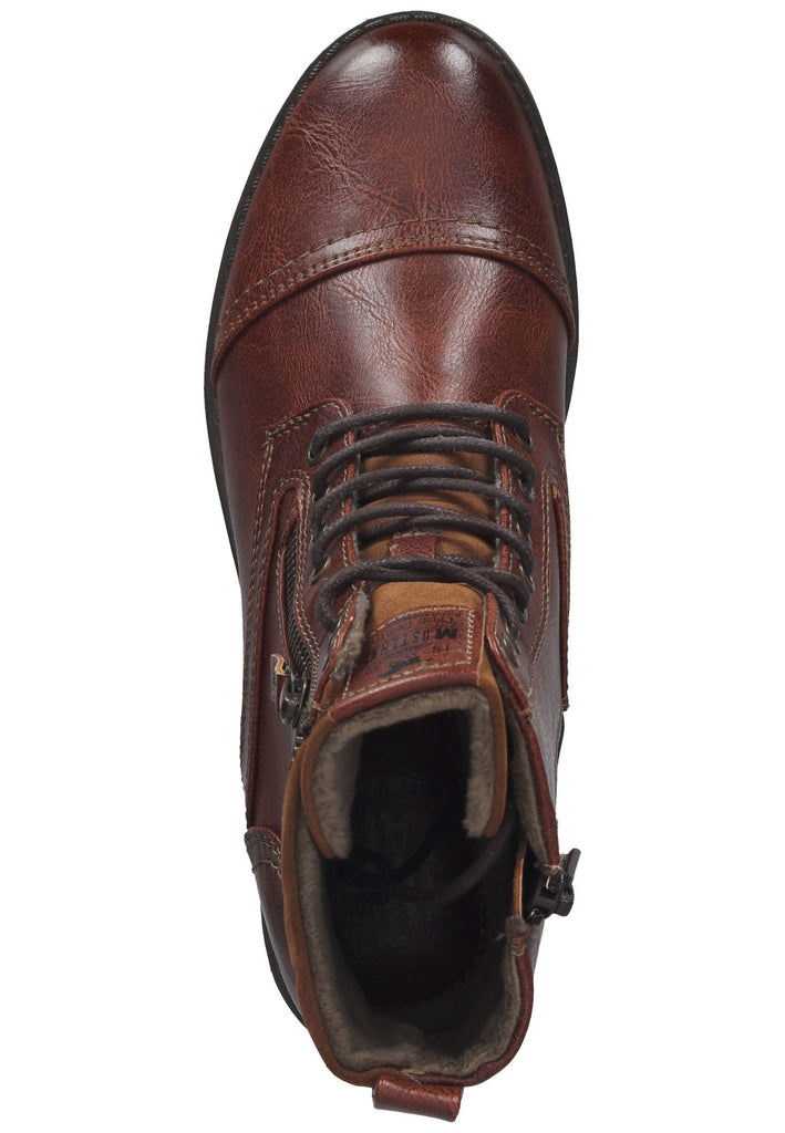 Mustang Stiefelette Lederimitat Cognac