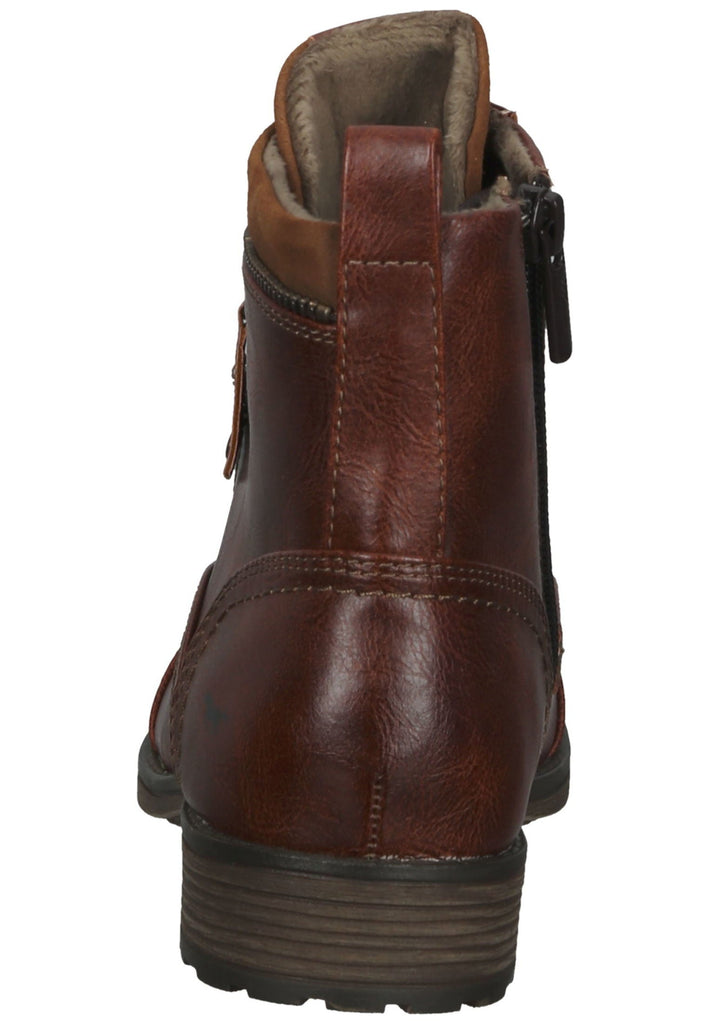 Mustang Stiefelette Lederimitat Cognac
