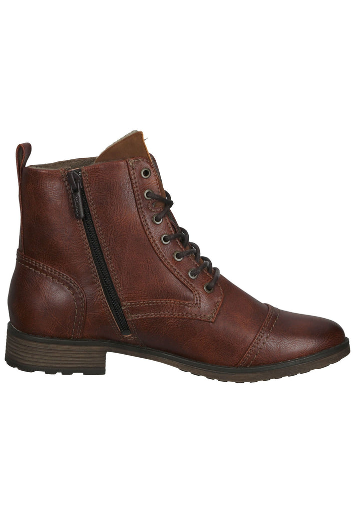 Mustang Stiefelette Lederimitat Cognac