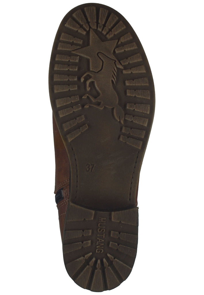 Mustang Stiefelette Lederimitat Cognac
