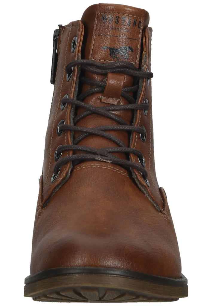 Mustang Stiefelette Lederimitat Cognac