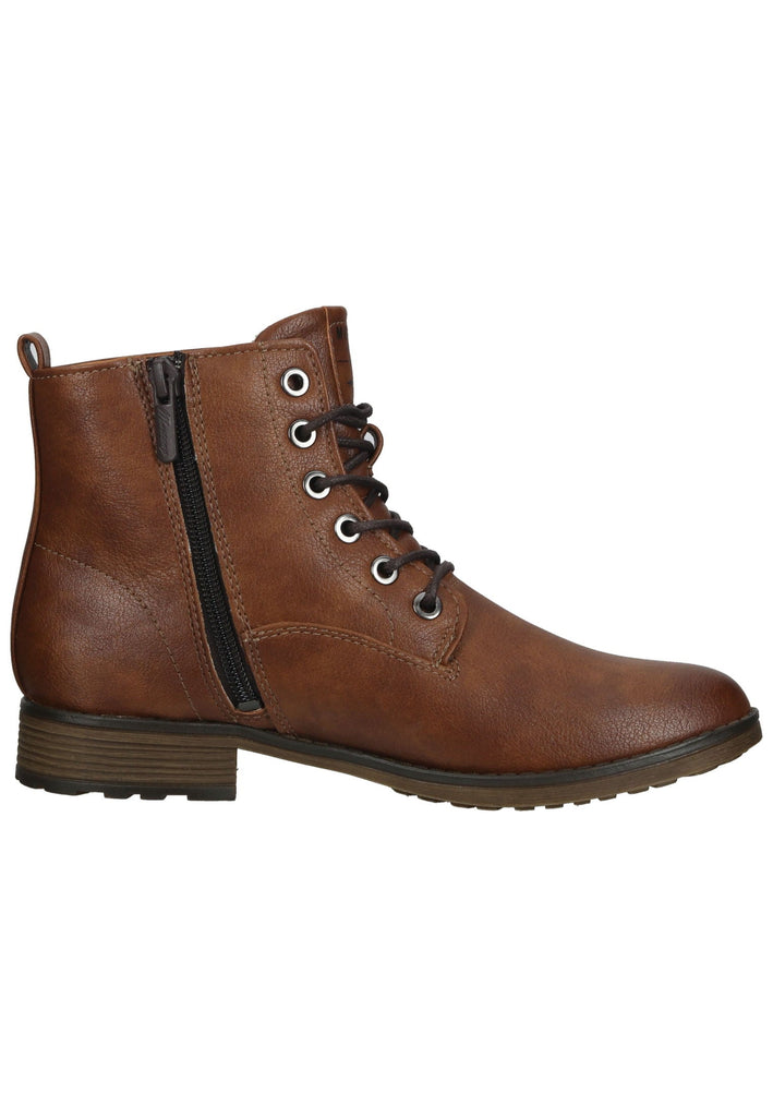 Mustang Stiefelette Lederimitat Cognac