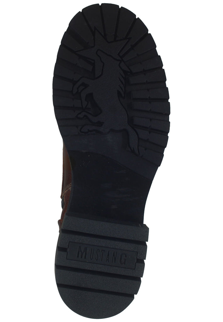 Mustang Stiefelette Lederimitat Cognac