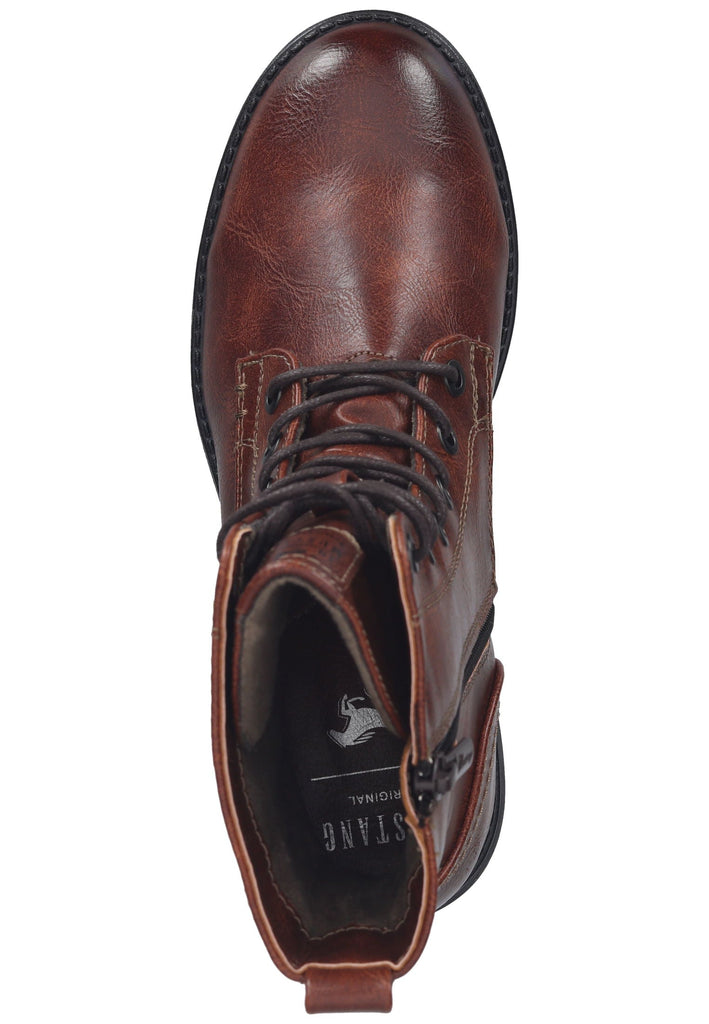 Mustang Stiefelette Lederimitat Cognac