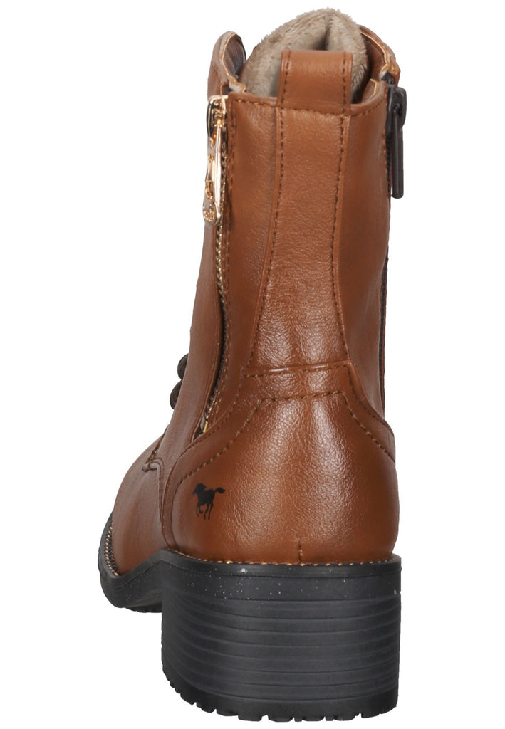 Mustang Stiefelette Lederimitat Cognac