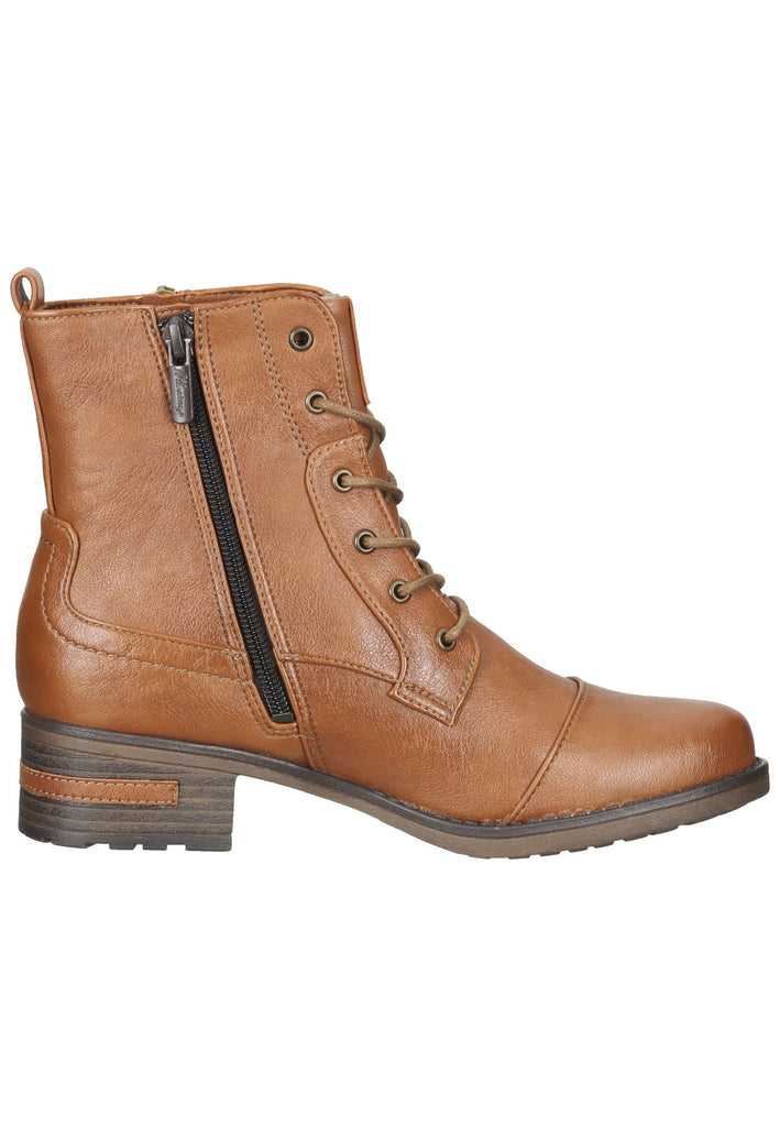 Mustang Stiefelette Lederimitat Cognac