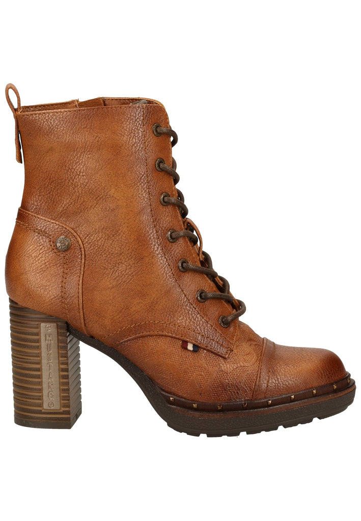 Mustang Stiefelette Lederimitat Cognac