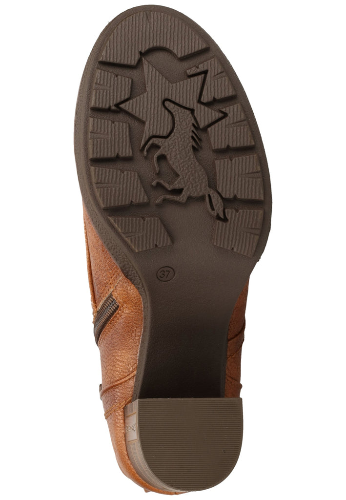 Mustang Stiefelette Lederimitat Cognac