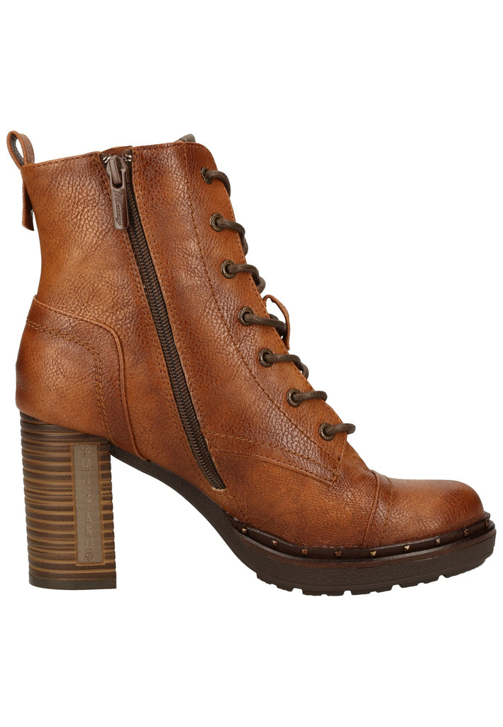 Mustang Stiefelette Lederimitat Cognac