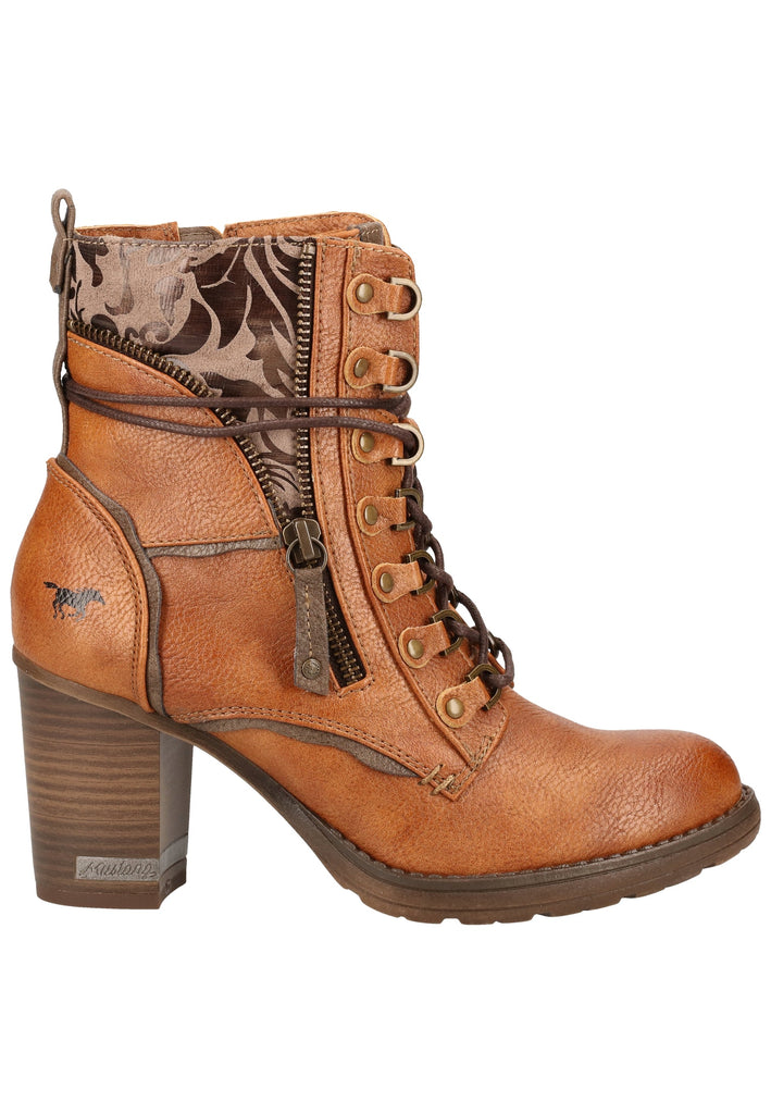 Mustang Stiefelette Lederimitat Cognac