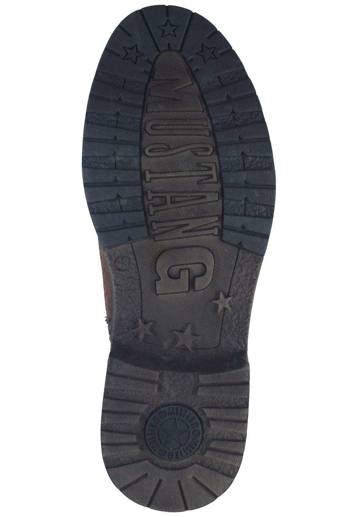 Mustang Stiefelette Lederimitat Cognac Warmfutter