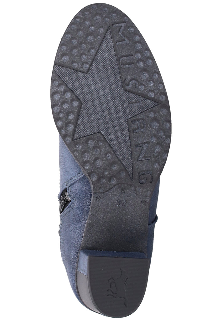 Mustang Stiefelette Lederimitat Dunkelblau