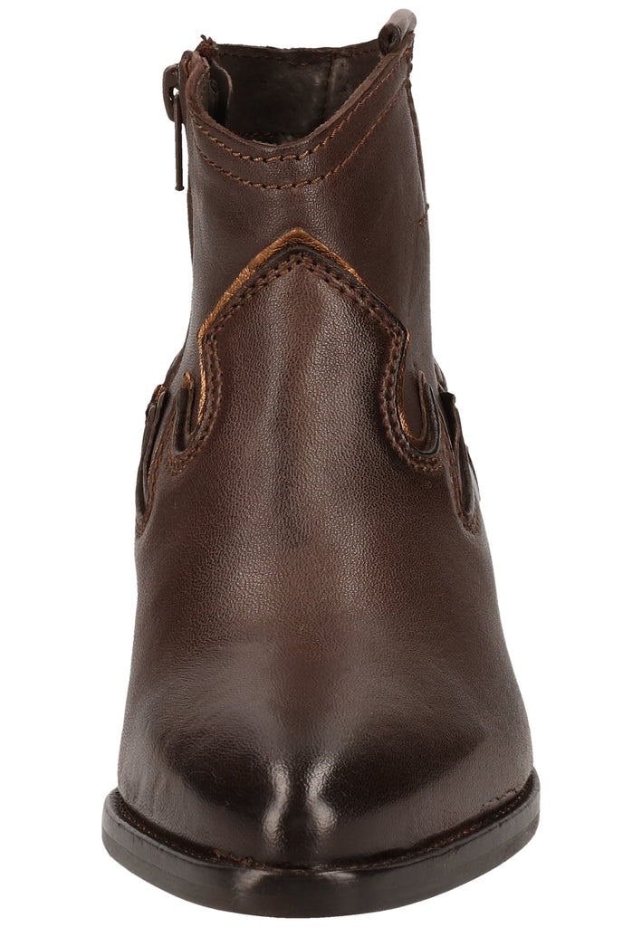 Mustang Stiefelette Lederimitat Dunkelbraun