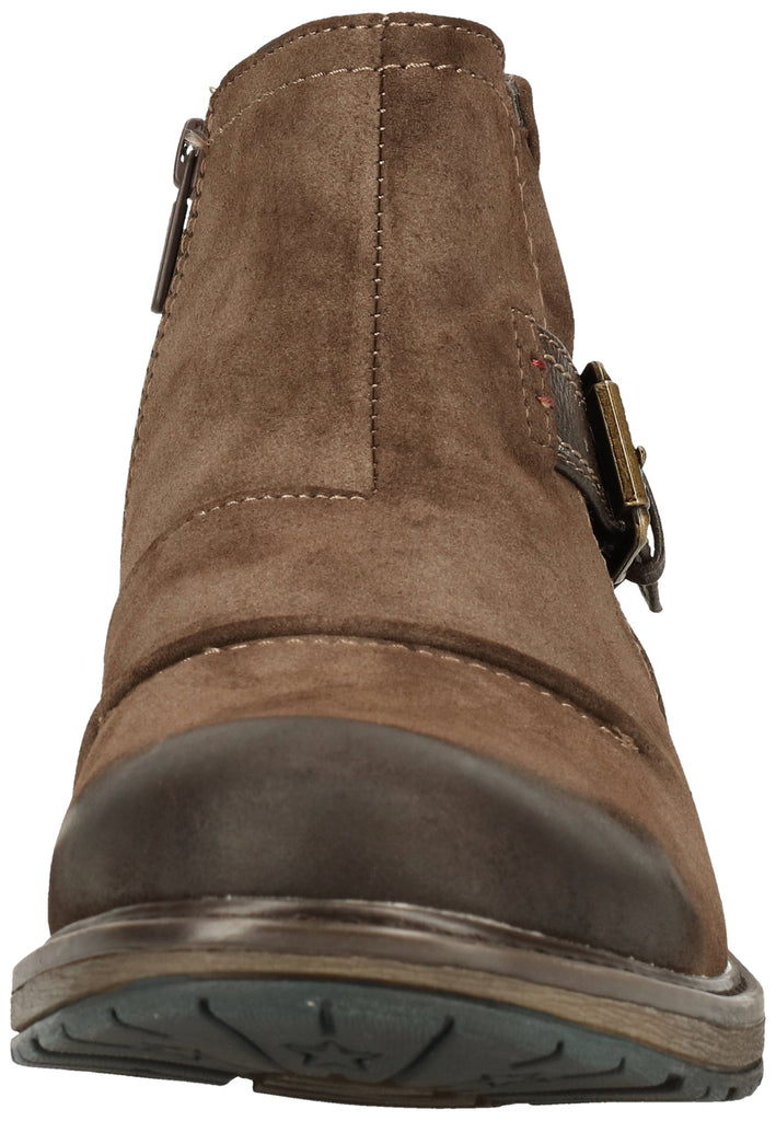 Mustang Stiefelette Lederimitat Dunkelbraun Warmfutter