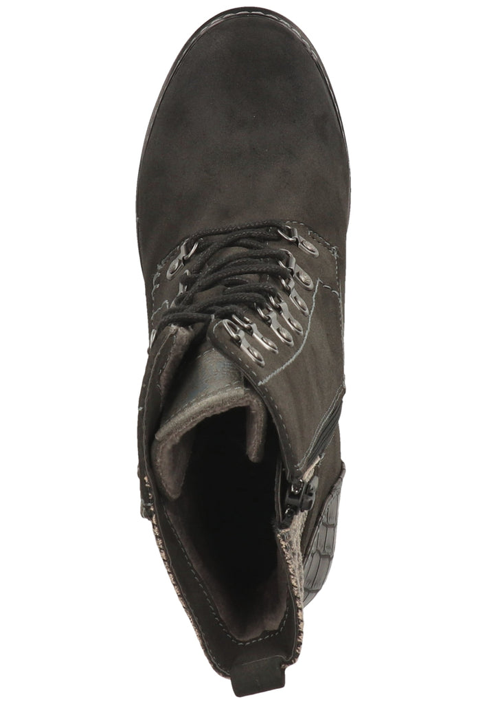 Mustang Stiefelette Lederimitat Dunkelgrau