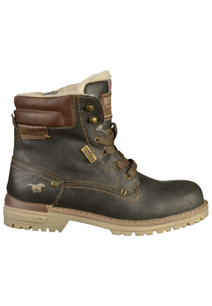 Mustang Stiefelette Lederimitat Dunkelgrau