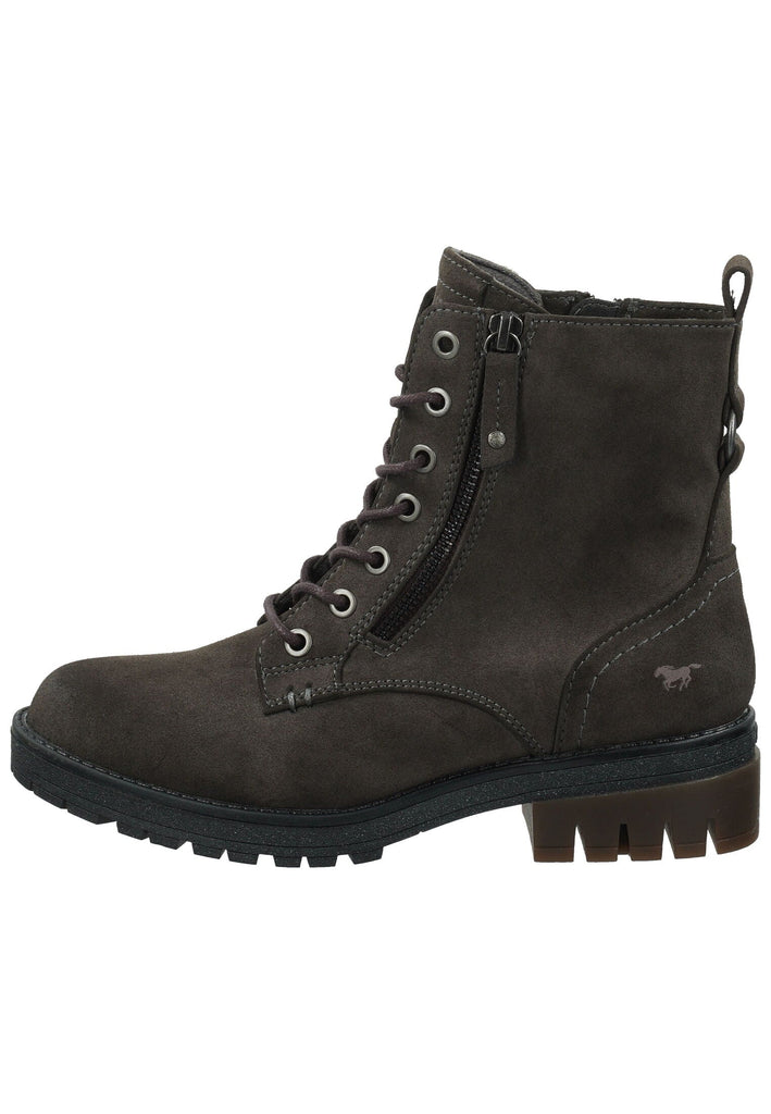 Mustang Stiefelette Lederimitat Dunkelgrau Warmfutter