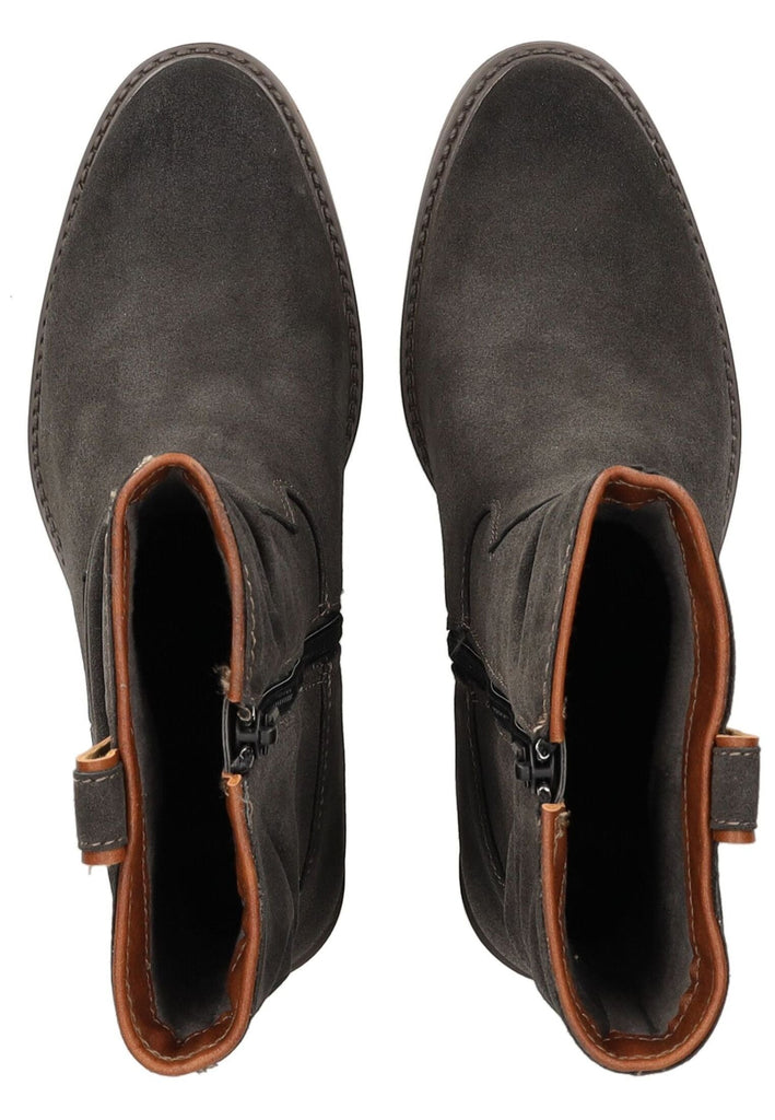 Mustang Stiefelette Lederimitat Dunkelgrau Warmfutter