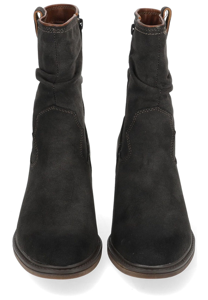 Mustang Stiefelette Lederimitat Dunkelgrau Warmfutter