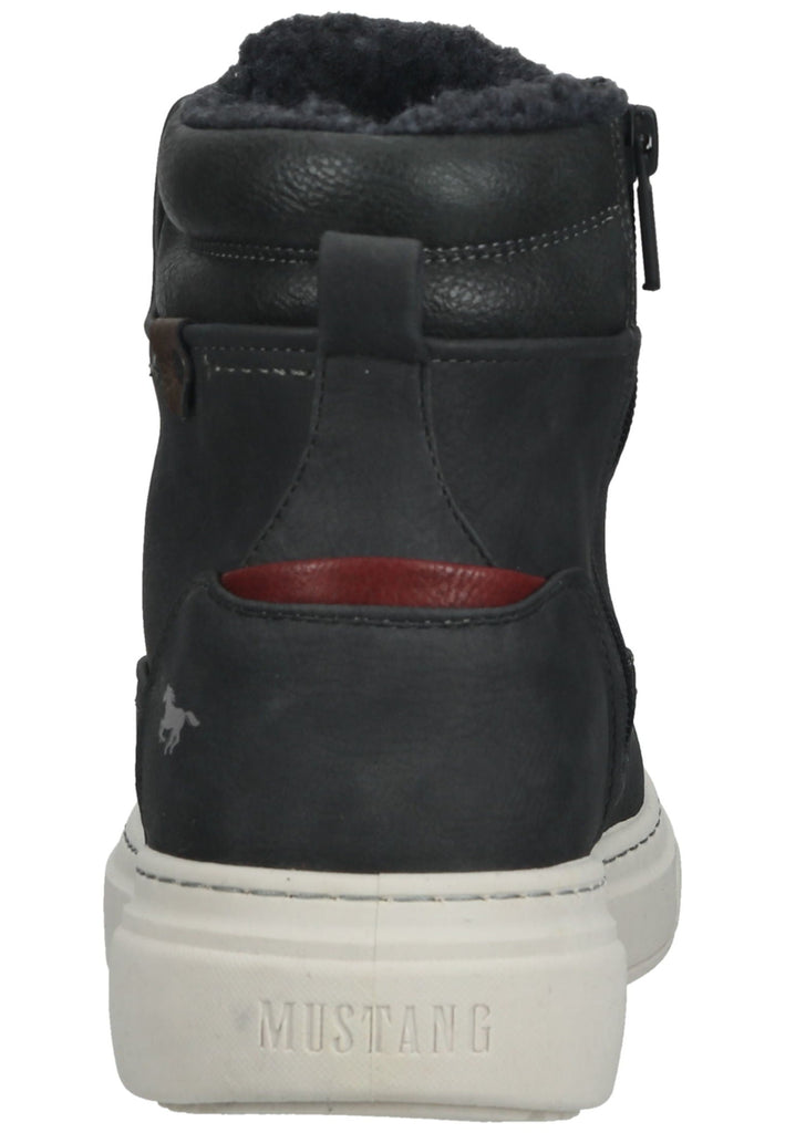 Mustang Stiefelette Lederimitat Dunkelgrau Warmfutter