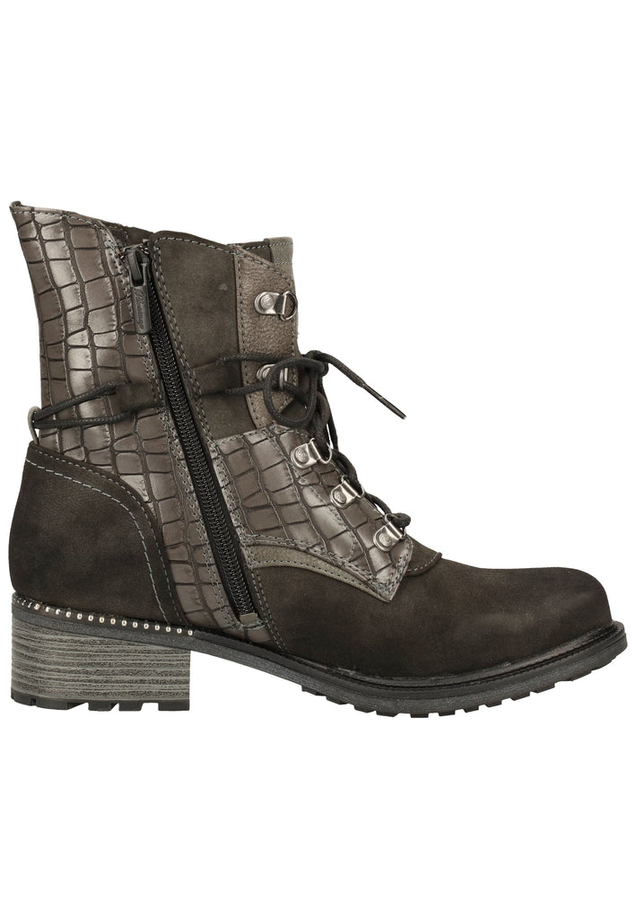 Mustang Stiefelette Lederimitat Dunkelgrau Warmfutter