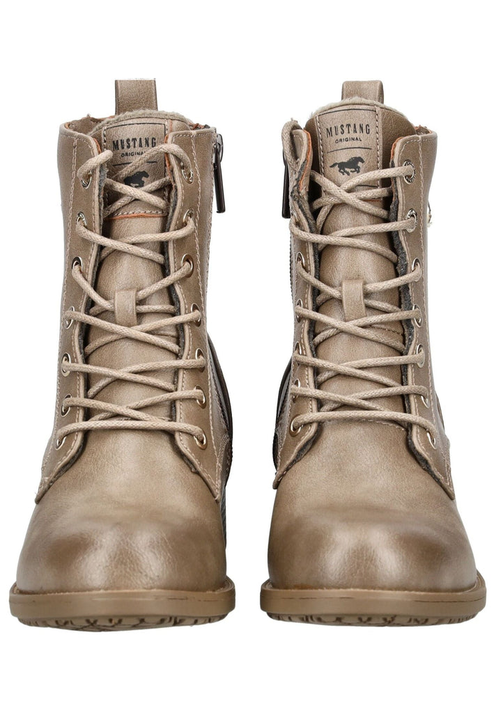 Mustang Stiefelette Lederimitat Erde Warmfutter
