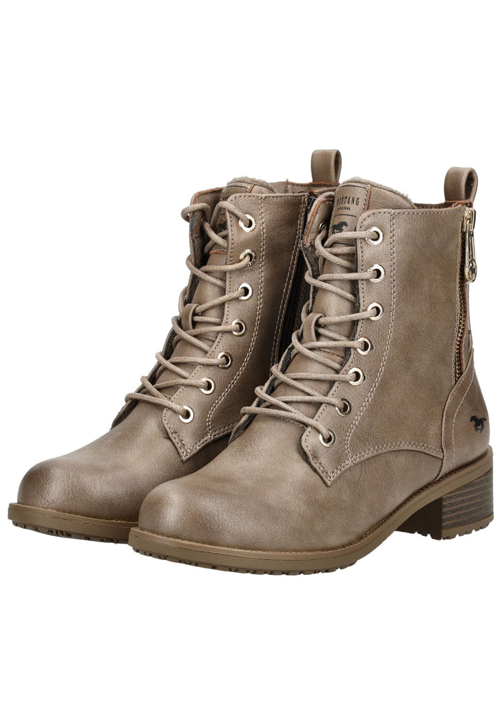 Mustang Stiefelette Lederimitat Erde Warmfutter