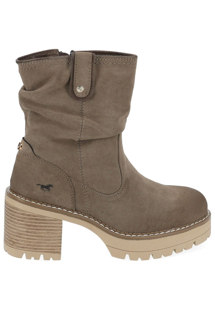 Mustang Stiefelette Lederimitat Erde Warmfutter