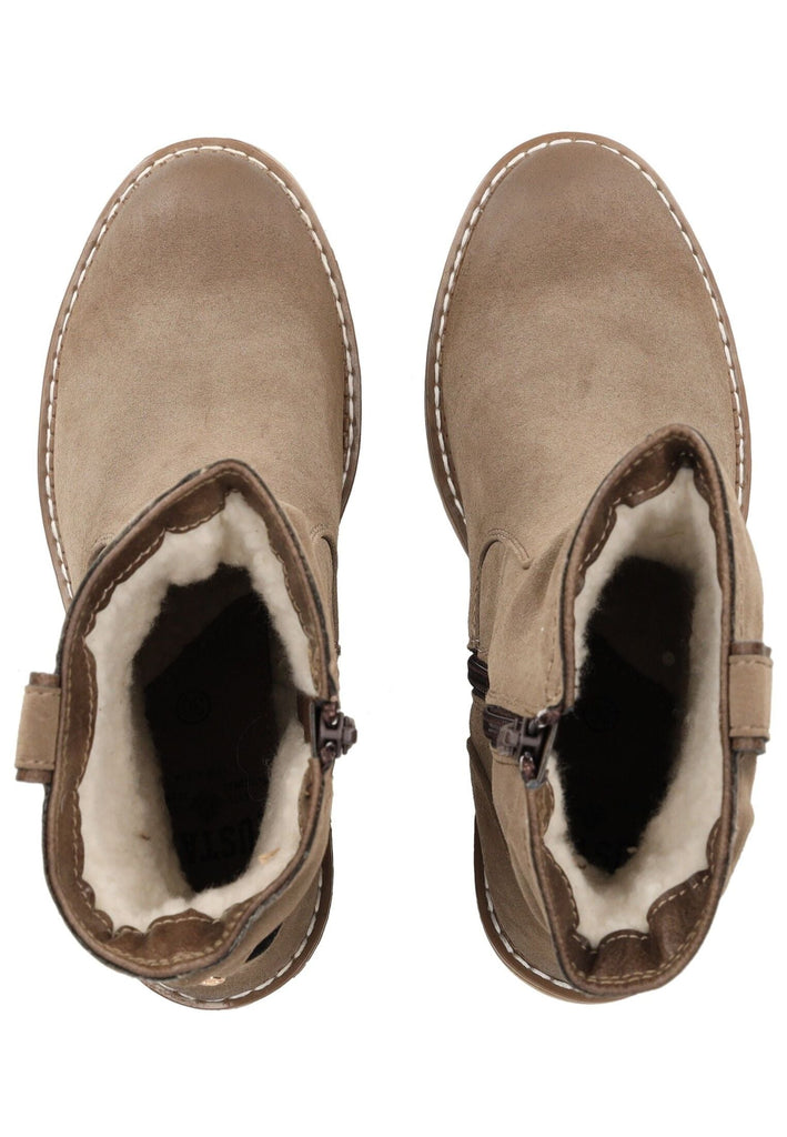 Mustang Stiefelette Lederimitat Erde Warmfutter