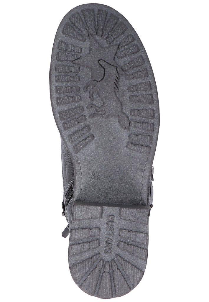 Mustang Stiefelette Lederimitat Graphit